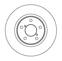 NF PARTS stabdžių diskas 204403NF